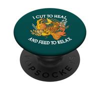 I Cut To Heal And Feed To Relax Koi Loving Surgeon PopSockets Adhesive PopGrip