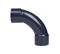 I.D 20~63mm Dark Grey UPVC Large Crescent Bend Large Arc PVC Pipe 90 Degree Elbow Slow Bend 1 2-inch Plastic Water Pipe Joint(I.D 50mm)
