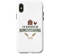 I’d Rather Be Homesteading Fun Farming Off Grid Tees and Mug Case for iPhone X/XS