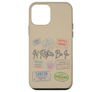 I’d Rather Be In Mexico Passport Stamps Travel Wanderlust Case for iPhone 12 mini