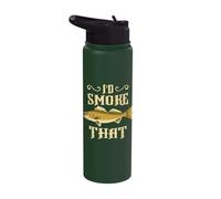 I’d Smoke that Fish Grilling BBQ Smoker Stainless Steel Insulated Water Bottle