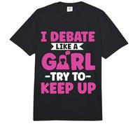 I Debate Like a Girl Try to Keep up - Oratory School Debate Comfort Colors Adult Heavyweight T-Shirt