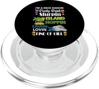 I Deck Dancin Fruity Drink Slurpin Island Cruise Ship Island PopSockets PopGrip for MagSafe