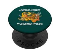 I Defend Justice My Koi Defend My Peace Koi Loving Lawyer PopSockets Adhesive PopGrip
