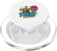I Deserve a Lil Treat Ice Cream Cone Lover Funny Summer Fun PopSockets PopGrip for MagSafe