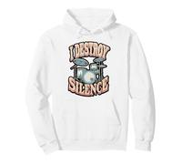 I Destroy Silence Funny Drum Stick design Pullover Hoodie