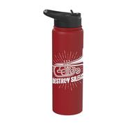 I Destroy Silence Mellophone Mellophonist Marching Apparel Stainless Steel Insulated Water Bottle