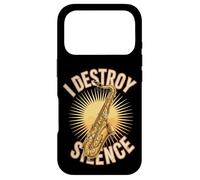 I Destroy Silence Saxophone Player Jazz Music Case for iPhone 17 Pro