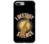 I Destroy Silence Saxophone Player Jazz Music Case for iPhone 7 Plus/8 Plus