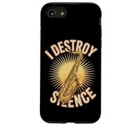 I Destroy Silence Saxophone Player Jazz Music Case for iPhone SE (2020) / 7/8