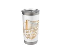 I Destroy Silence Stainless Steel Insulated Tumbler
