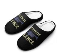 I Destroy Silence Trumpet Women's Slippers Warm Soft House Shoes Winter Indoor And Outdoor 7-8（39-40)