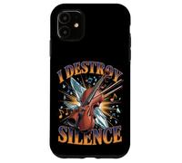 I Destroy Silence Violin Player Orchestra Music Case for iPhone 11