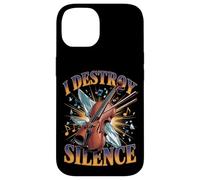 I Destroy Silence Violin Player Orchestra Music Case for iPhone 14