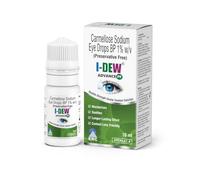 I-DEW Advance PF Carmellose Eye Drops for Dry Eyes | Night-Time Eye Drops | Carmellose Sodium 1% | Essential Eye Electrolytes | 100% Preservative-Free & Sterile | Long-Lasting Relief | 10ml(Pack of 1)