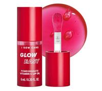 I DEW CARE - Korean Lip Oil - Glow Easy Pomegranate | Lip Oil with Vitamin C, Pigmented and Shiny Lip Oil, Moisturising, Kor