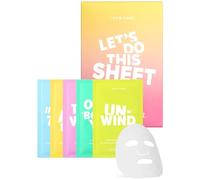 I Dew Care Leaf Mask Pack - Let's Do This Lama - 5 Days Skin Makeover with Vitamin B3, Olive Extract, Chamomile