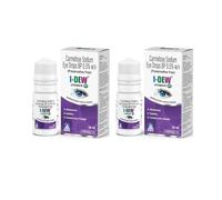 I-DEW Hydrate PF Office Use Eye Drops - Day-Time Formula for Dry Eyes | Carmellose Sodium 0.5% | Essential Eye Electrolytes | 100% Preservative-Free & Sterile | Long-Lasting Relief | 10ml (Pack of 2)