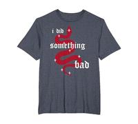 i did Something Bad T-Shirt, Men's Big and Tall, Heather Blue, 5X Tall