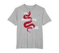 i did Something Bad T-Shirt, Men's Big and Tall, Heather Grey, 6X Tall