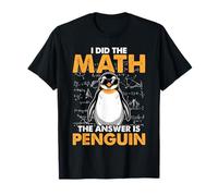 I Did The Math Answer is Penguin Funny Teacher Kid T-Shirt
