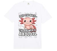 I Did The Math The Answer is Axolotl Joke Comfort Colors Adult Heavyweight T-Shirt