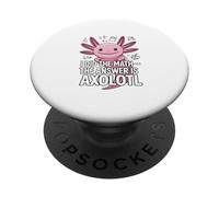 I Did The Math The Answer Is Axolotl Joke PopSockets Adhesive PopGrip
