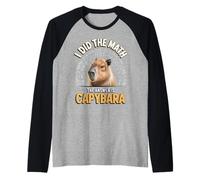 I Did The Math The Answer is Capybara Teacher Humorous Fun Raglan Baseball Tee