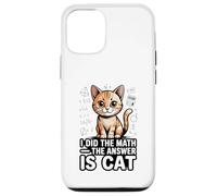 I Did The Math The Answer Is Cat Funny Algebra Case for iPhone 12/12 Pro