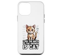 I Did The Math The Answer Is Cat Funny Algebra Case for iPhone 12 mini