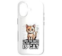 I Did The Math The Answer Is Cat Funny Algebra Case for iPhone 17