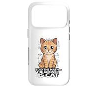 I Did The Math The Answer Is Cat Funny Algebra Case for iPhone 17 Pro