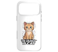 I Did The Math The Answer Is Cat Funny Algebra Case for iPhone 17 Pro Max