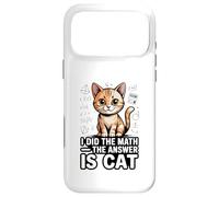 I Did The Math The Answer Is Cat Funny Algebra Case for iPhone 17 Pro Max