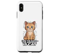 I Did The Math The Answer Is Cat Funny Algebra Case for iPhone XS Max