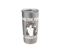 I Did The Math The Answer is Cat Funny Math Lover Math Club Stainless Steel Insulated Tumbler