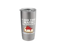 I Did The Math The Answer is Cheesecake I Love Cheesecake Stainless Steel Insulated Tumbler