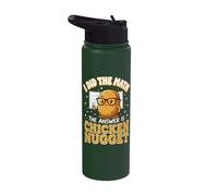 I Did The Math The Answer is Chicken Nugget Stainless Steel Insulated Water Bottle