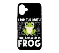 I Did The Math The Answer Is Frog Math Teacher Math Club Case for iPhone 16 Plus