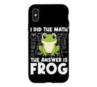 I Did The Math The Answer Is Frog Math Teacher Math Club Case for iPhone X/XS