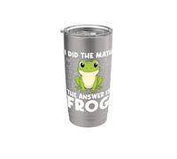 I Did The Math The Answer is Frog Math Teacher Math Club Stainless Steel Insulated Tumbler