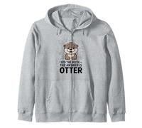 I Did The Math The Answer Is Otter Funny Zip Hoodie