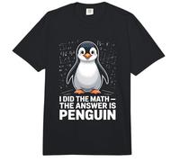 I Did The Math The Answer is Penguin Humor Comfort Colors Adult Heavyweight T-Shirt