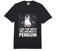 I Did The Math The Answer is Penguin Humor Comfort Colors Adult Heavyweight T-Shirt