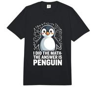 I Did The Math The Answer is Penguin Humor Comfort Colors Adult Heavyweight T-Shirt