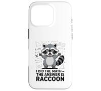 I Did The Math The Answer Is Raccoon Funny Case for iPhone 16 Pro