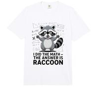 I Did The Math The Answer is Raccoon Funny Comfort Colors Adult Heavyweight T-Shirt