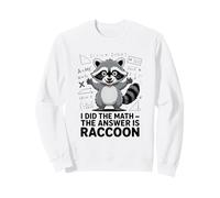 I Did The Math The Answer Is Raccoon Funny Sweatshirt