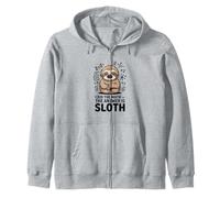 I Did The Math The Answer Is Sloth Funny Lazy Zip Hoodie