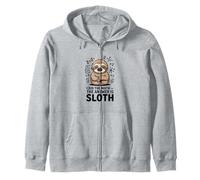 I Did The Math The Answer Is Sloth Funny Lazy Zip Hoodie